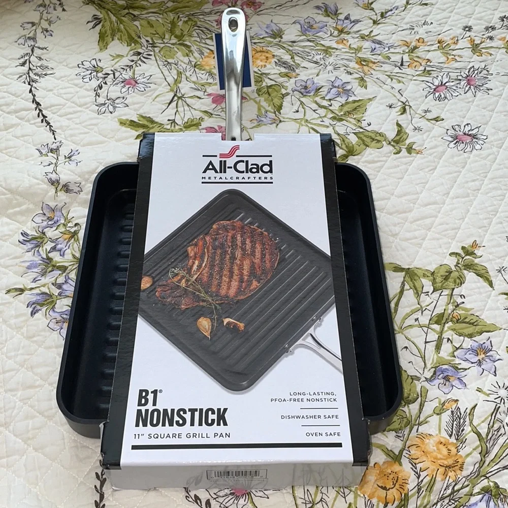 BN All clad PFOA free 11” square griddle, dishwasher & oven safe
